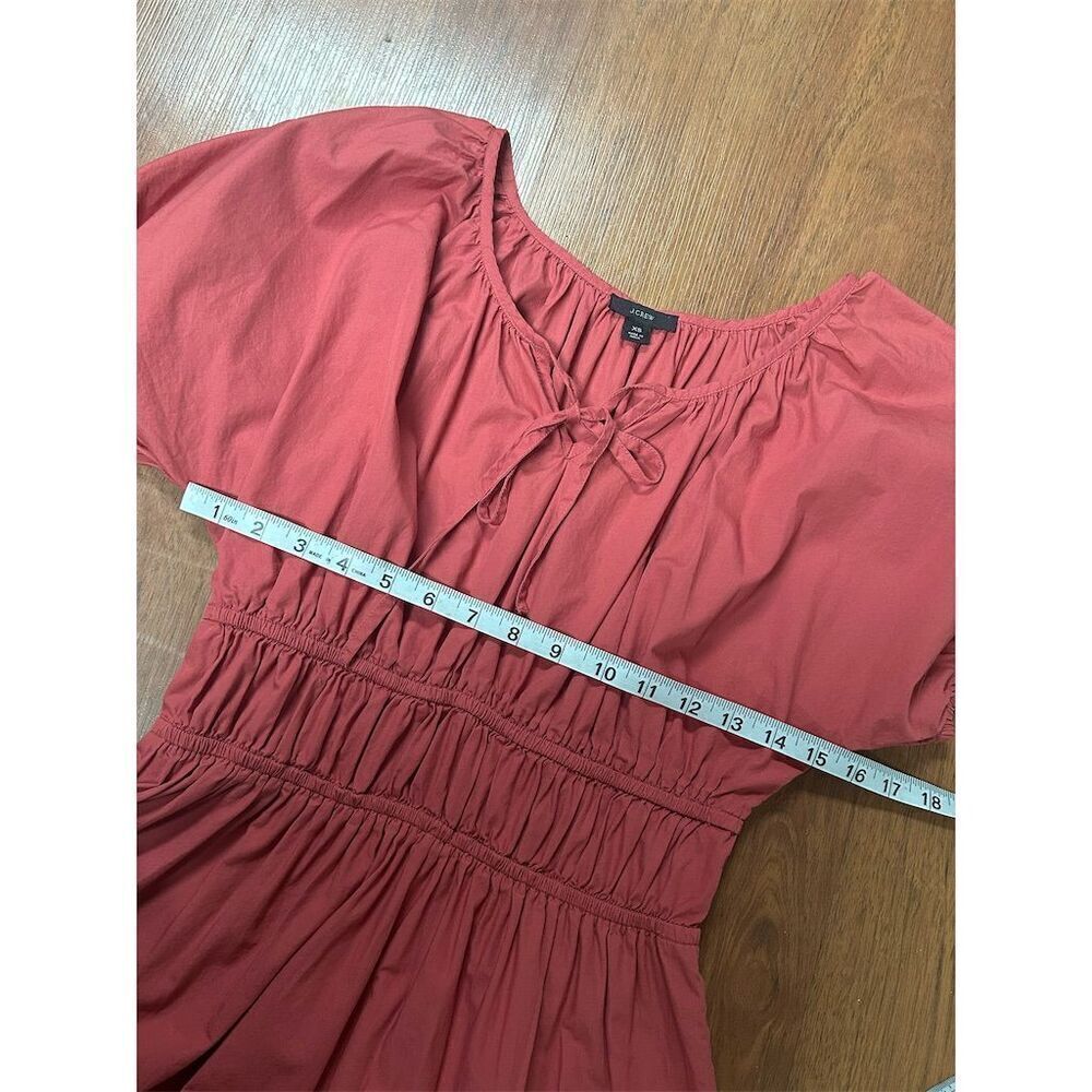 J. Crew Women's XS Standard Red Chic Tiered Knee Length Party Dress - Picture 9 of 9